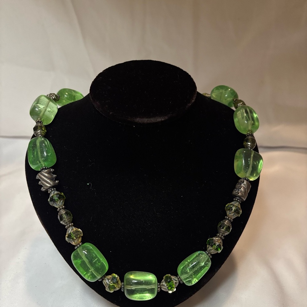 Green Beaded Necklace